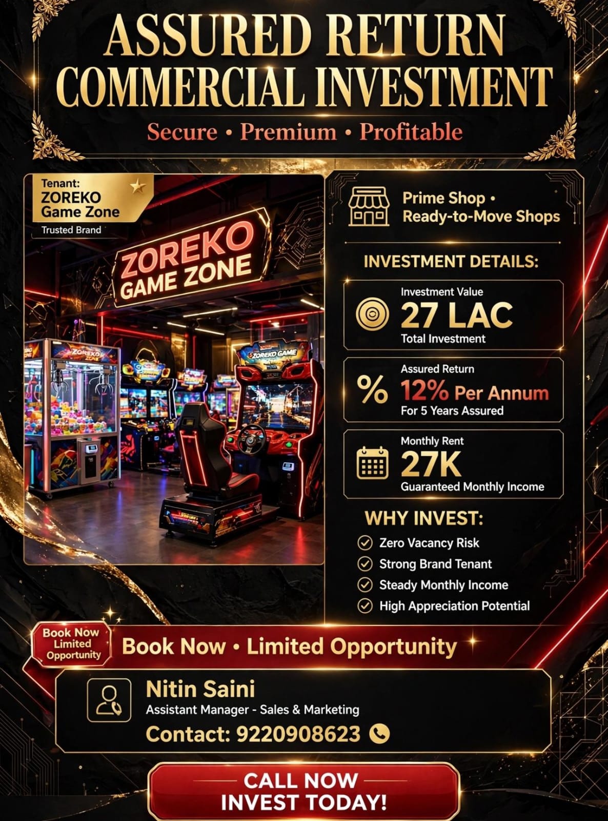 Pre-Leased Commercial Property Mein Invest Karein – Pehle Din Se Fixed Monthly Income! – Rajnagar extn, Ghaziabad – Property photo 2